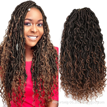 Crochet River Locs Hair 18inches For African Women Goddess Braiding Hair Extension Passion Twist Soft Locs River Locs Hair